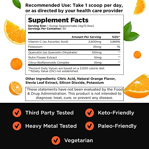 Foto 4 pulgar | Suplemento De Vitamina C Livingood Daily, 2,600 Mg En Polvo - Venta Internacional.