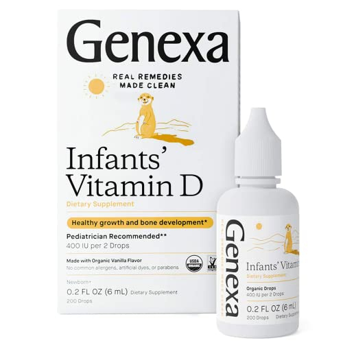 Foto 2 pulgar | Gotas De Vitamina D Genexa Infants, 400 Ui Orgánicas, 90 Porciones - Venta Internacional.