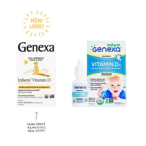 Foto 3 pulgar | Gotas De Vitamina D Genexa Infants, 400 Ui Orgánicas, 90 Porciones - Venta Internacional.