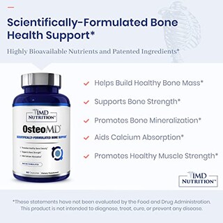 Foto 6 | Suplemento 1md Nutrition Osteomd Bone Support 90 Cápsulas - Venta Internacional.