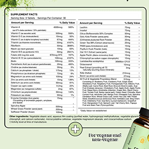 Foto 3 pulgar | Multivitamínico Future Kind Vegan Complete, 42 Vitaminas Y 90 Tabletas - Venta Internacional.