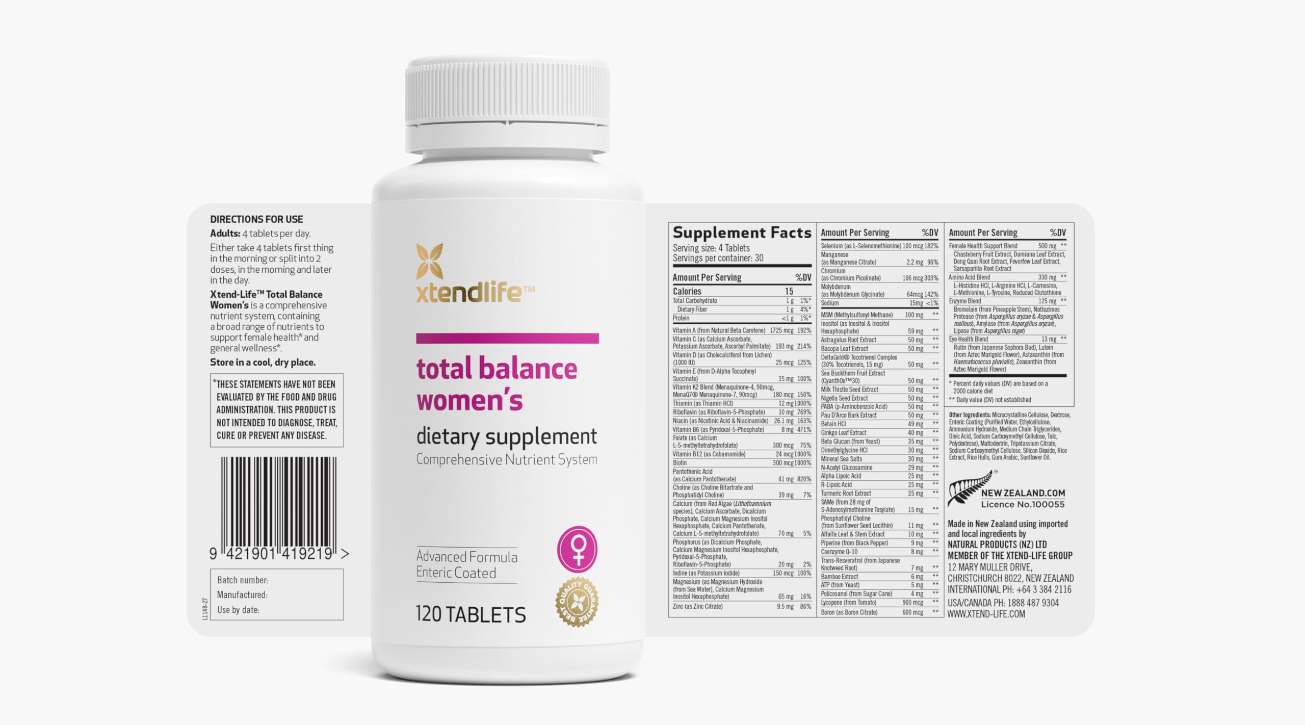 Foto 3 pulgar | Suplemento Multinutriente Xtend-life Total Balance Women - Venta Internacional.