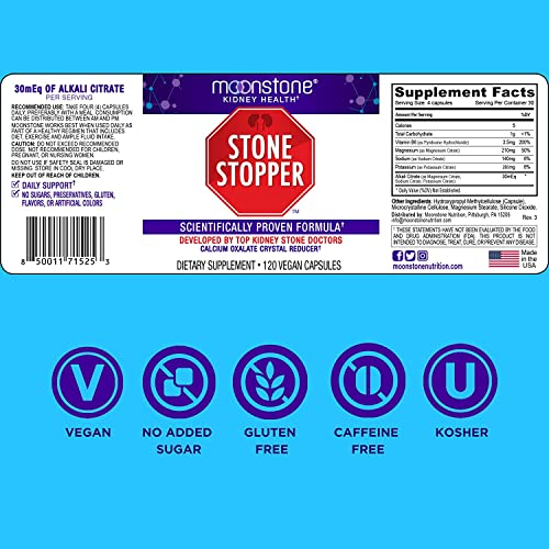 Foto 7 pulgar | Supplement Moonstone Kidney Stone Stopper, 1 Paquete - Venta Internacional.