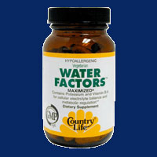 Foto 2 pulgar | Suplemento Country Life Water Factors 60 Comprimidos (paquete De 4) - Venta Internacional.