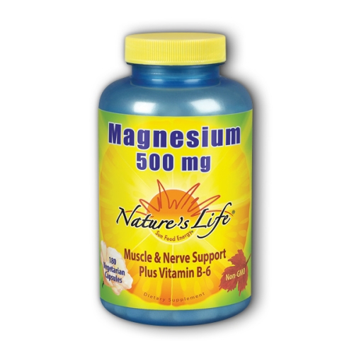 Foto 2 pulgar | Suplemento Nature's Life Magnesio 180 Cápsulas Con Vitamina B - Venta Internacional.