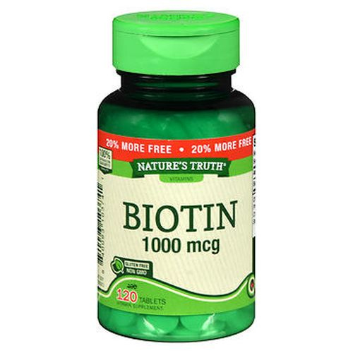 Foto 2 pulgar | Suplemento Nature's Truth En Tabletas De Biotina 120 Tabletas De 1 Mg - Venta Internacional.