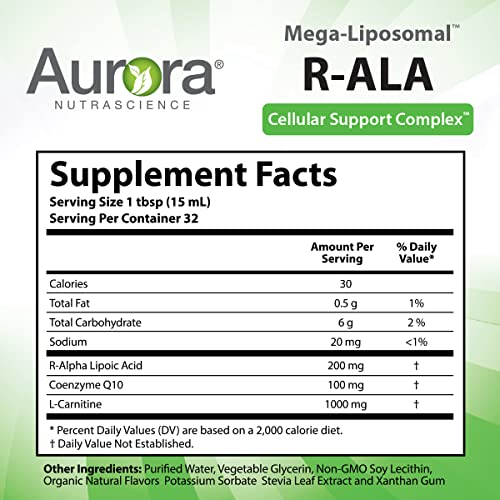 Foto 7 pulgar | Suplemento Aurora Nutrascience Megaliposomal R-alpha Lipoic - Venta Internacional