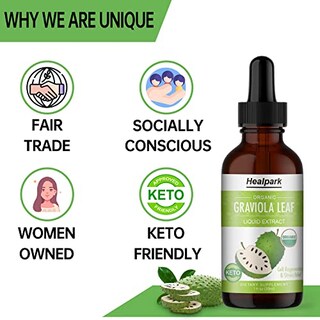 Foto 6 | Suplemento De Extracto De Hoja De Graviola Healpark, 30 Ml, Orgánico - Venta Internacional.