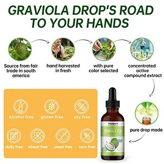 Foto 7 | Suplemento De Extracto De Hoja De Graviola Healpark, 30 Ml, Orgánico - Venta Internacional.