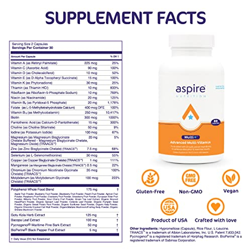 Foto 3 pulgar | Suplemento Multivitamínico Avanzado Aspire Multi+ Para Toda La Familia - Venta Internacional.