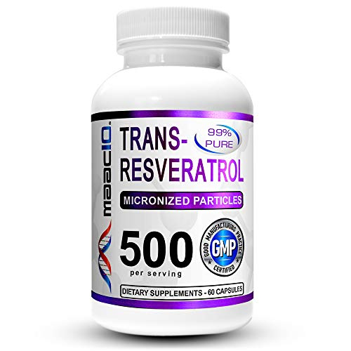 Foto 2 pulgar | Suplemento Maac10 Trans Resveratrol 500 Mg Con Bioperine 60 Unidades - Venta Internacional.