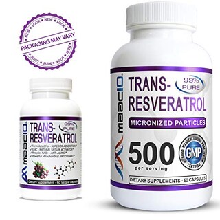 Foto 6 | Suplemento Maac10 Trans Resveratrol 500 Mg Con Bioperine 60 Unidades - Venta Internacional.