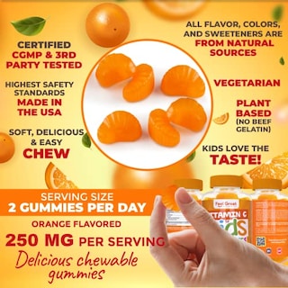 Foto 2 | Gomitas De Vitamina C Feel Great 365 250 Mg Para Niños 90 Gomitas - Venta Internacional.