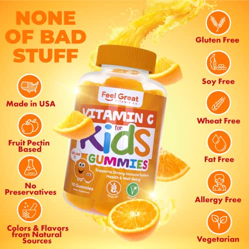 Foto 3 | Gomitas De Vitamina C Feel Great 365 250 Mg Para Niños 90 Gomitas - Venta Internacional.