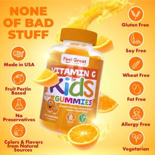 Foto 3 | Gomitas De Vitamina C Feel Great 365 250 Mg Para Niños 90 Gomitas - Venta Internacional.