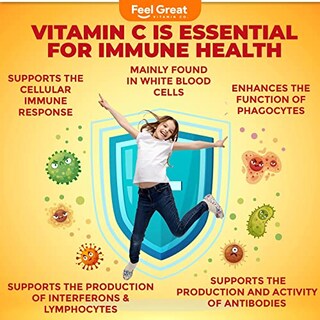 Foto 7 | Gomitas De Vitamina C Feel Great 365 250 Mg Para Niños 90 Gomitas - Venta Internacional.