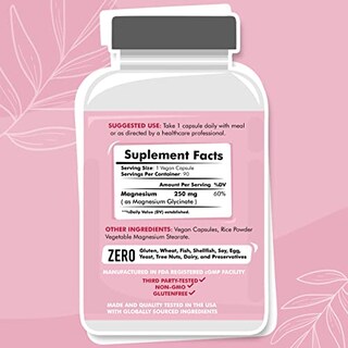Foto 3 | Suplemento De Glicinato De Magnesio American Standard 250 Mg - Venta Internacional.