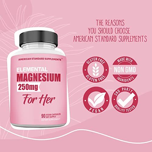 Foto 7 pulgar | Suplemento De Glicinato De Magnesio American Standard 250 Mg - Venta Internacional.