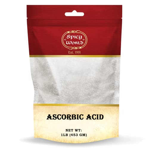Foto 2 pulgar | Suplemento Dietético De Ácido Ascórbico Spicy World En Polvo, 454 G - Venta Internacional.