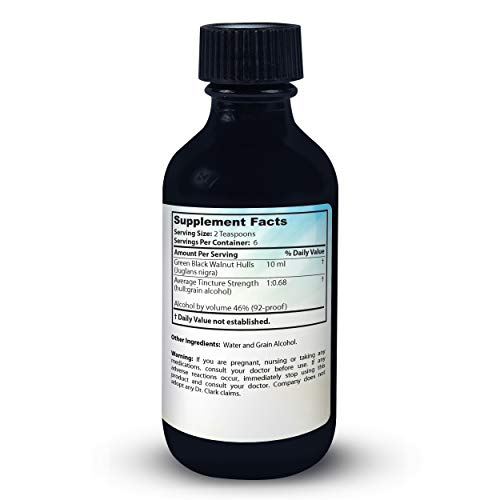 Foto 2 | Suplemento: Tintura De Cáscara De Nogal Negro Verde Del Dr. Clark, 60 Ml - Venta Internacional.