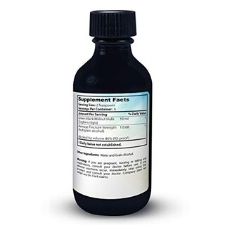 Foto 2 | Suplemento: Tintura De Cáscara De Nogal Negro Verde Del Dr. Clark, 60 Ml - Venta Internacional.