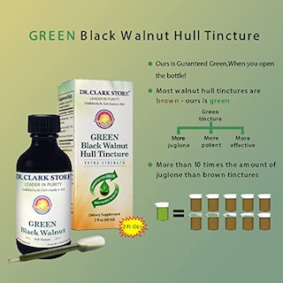 Foto 5 | Suplemento: Tintura De Cáscara De Nogal Negro Verde Del Dr. Clark, 60 Ml - Venta Internacional.
