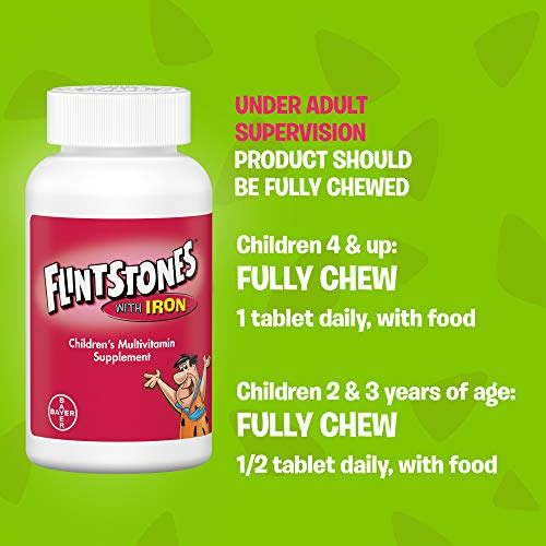 Foto 5 | Multivitamínico Picapiedra Vitaminas Masticables Para Niños Con Hierro 160c - Venta Internacional.