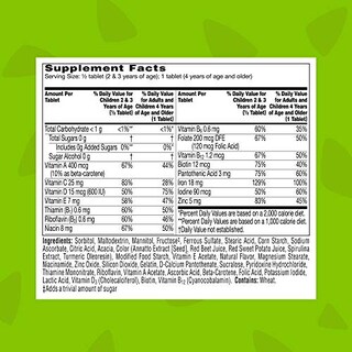 Foto 7 | Multivitamínico Picapiedra Vitaminas Masticables Para Niños Con Hierro 160c - Venta Internacional.