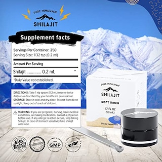 Foto 6 | Suplemento De Resina Suave Pura De Shilajit Del Himalaya, 50 Ml, Con Cuchara - Venta Internacional.