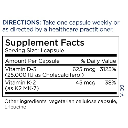 Foto 6 pulgar | Suplemento De Vitamina D-3 Para El Mantenimiento Metabólico De 25 000 Ui + K2 - Venta Internacional.