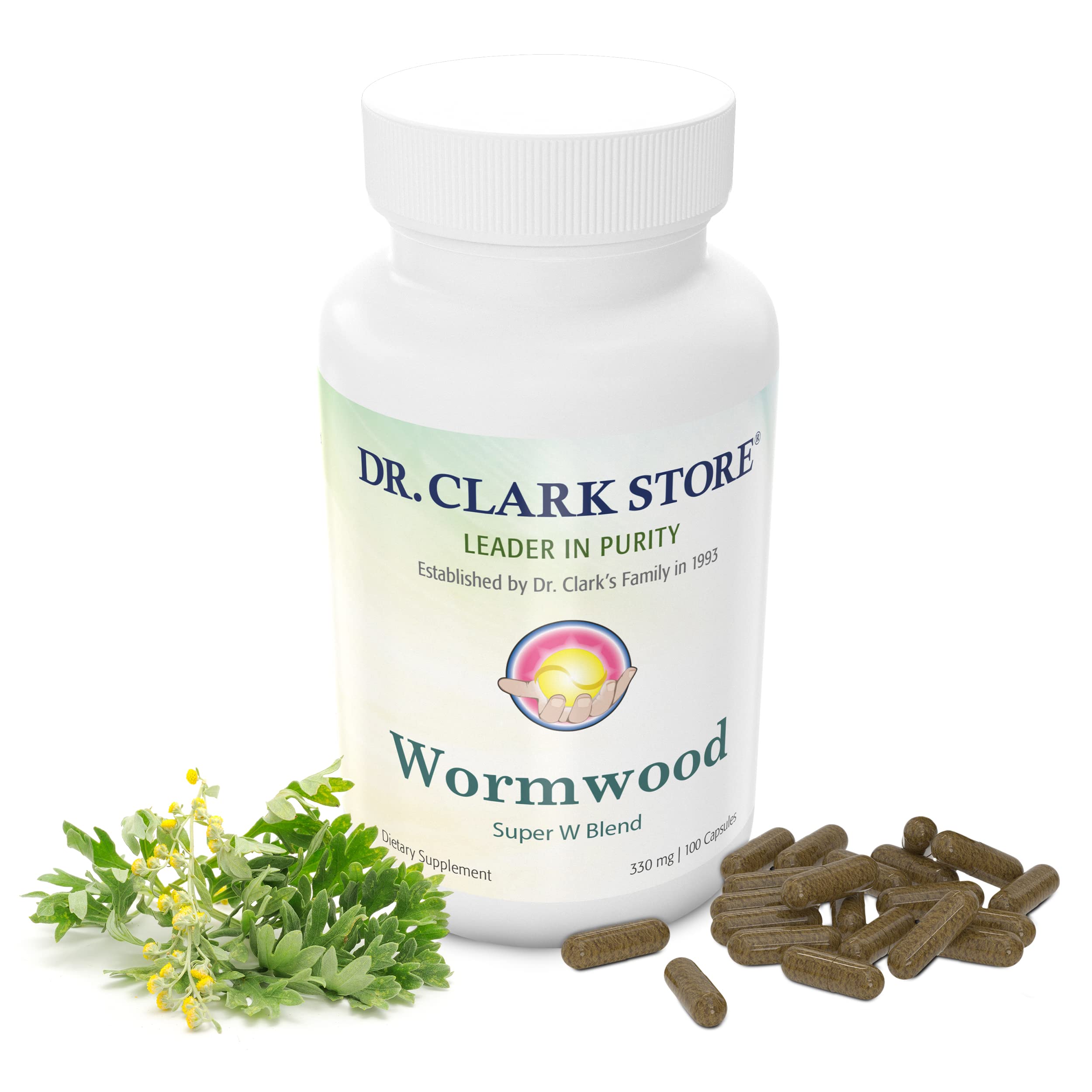 Foto 2 pulgar | Suplemento Dr. Clark Wormwood Super W Blend 330 Mg - 100 Cápsulas - Venta Internacional.