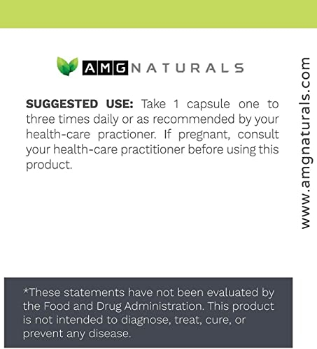 Foto 7 pulgar | Suplemento Amg Naturals Chinese Coptis Golden Thread 550 Mg - Venta Internacional.