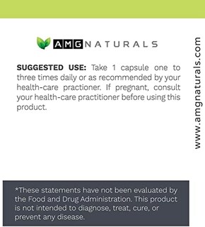 Foto 6 | Suplemento Amg Naturals Chinese Coptis Golden Thread 550 Mg - Venta Internacional.