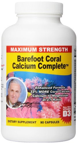 Foto 2 pulgar | Suplemento Barefoot Coral Calcium Complete 1500 Mg 90 Cápsulas - Venta Internacional.