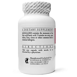 Foto 4 | Suplemento Ecological Formulas Monolaurin 600 Mg 180 Cápsulas - Venta Internacional.