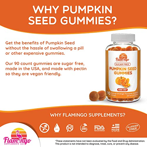 Foto 4 pulgar | Gomitas De Aceite De Semillas De Calabaza Con Forma De Flamenco Supplements, 4000 Mg, 90 Unidades - Venta Internacional.