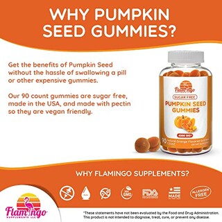 Foto 3 | Gomitas De Aceite De Semillas De Calabaza Con Forma De Flamenco Supplements, 4000 Mg, 90 Unidades - Venta Internacional.