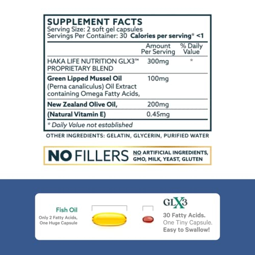 Foto 5 | Suplemento De Aceite De Mejillón De Labios Verdes Glx3 De Haka Life Nutrition - Venta Internacional.