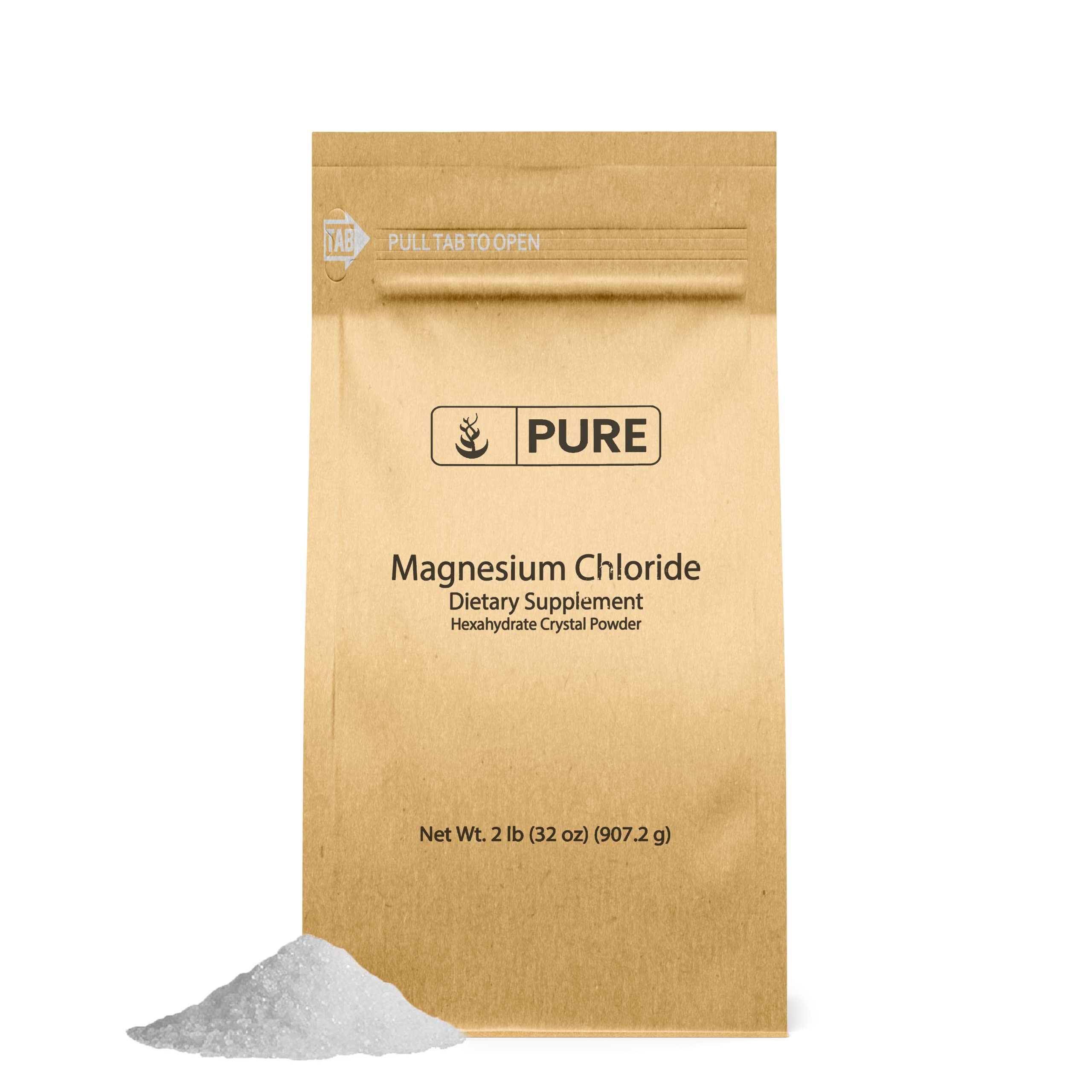 Foto 1 | Suplemento Oral De Cloruro De Magnesio Pure Original 0.9 Kg - Venta Internacional.