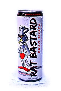 Foto 2 | Energy Drink Rat Bastard Bebida Con Cafeína Sin Azúcar - Venta Internacional.