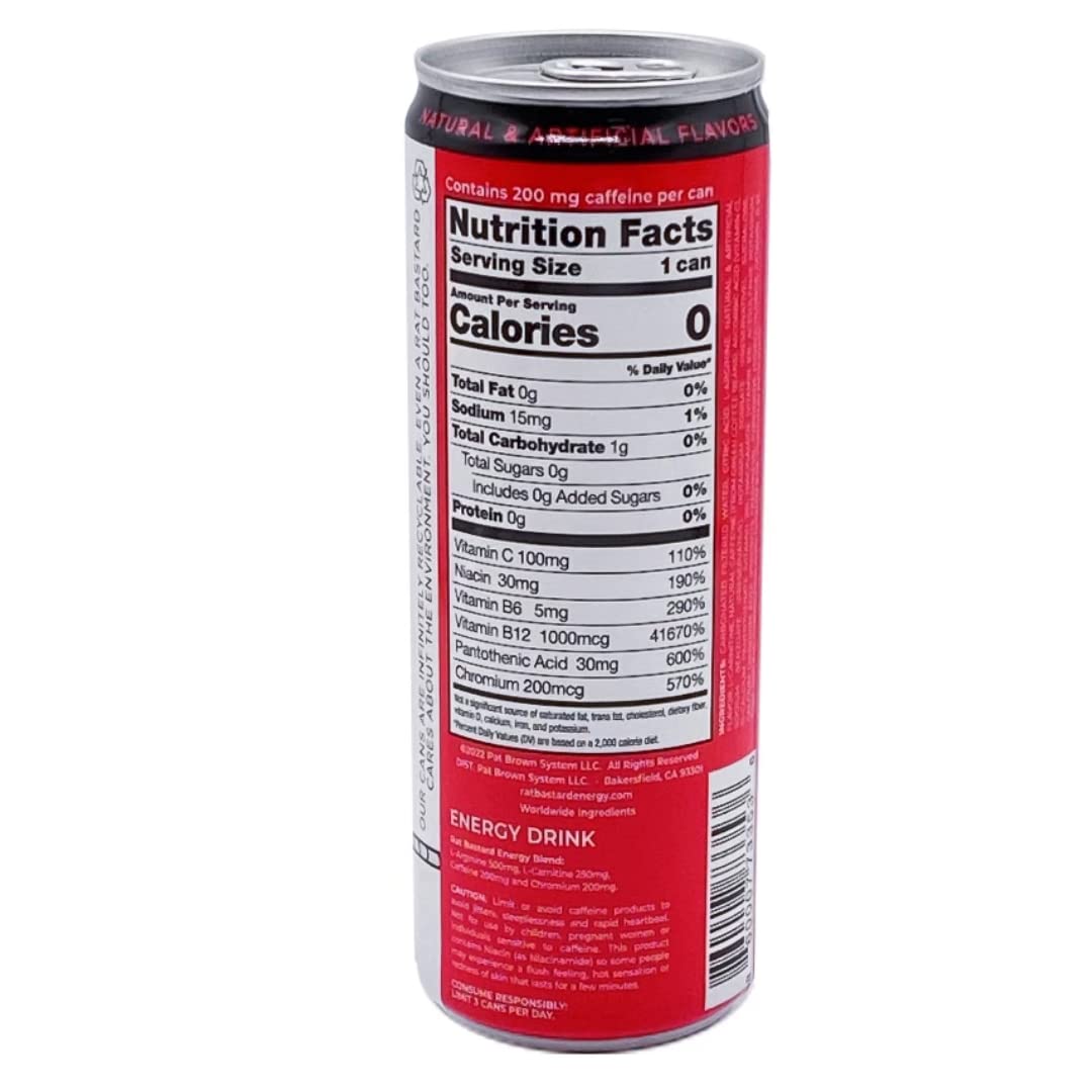 Foto 4 pulgar | Energy Drink Rat Bastard Bebida Con Cafeína Sin Azúcar - Venta Internacional.