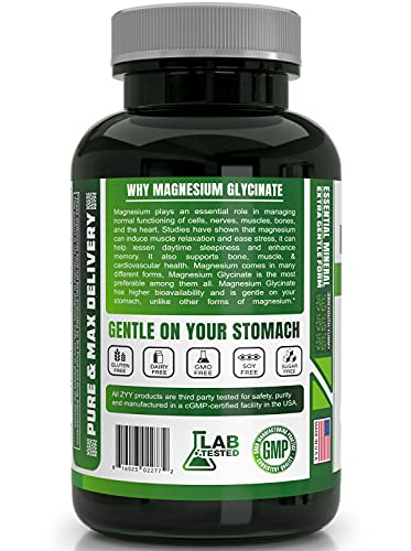 Foto 4 pulgar | Suplemento Zyy De Glicinato De Magnesio De 1000 Mg, Quelatado Y Sin Ogm - Venta Internacional.