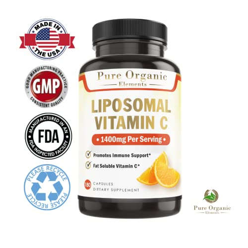 Foto 5 pulgar | Suplemento Dietético Pure Organic Elements Liposomal Vitamina C - Venta Internacional