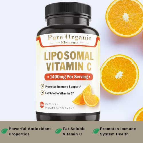 Foto 6 pulgar | Suplemento Dietético Pure Organic Elements Liposomal Vitamina C - Venta Internacional