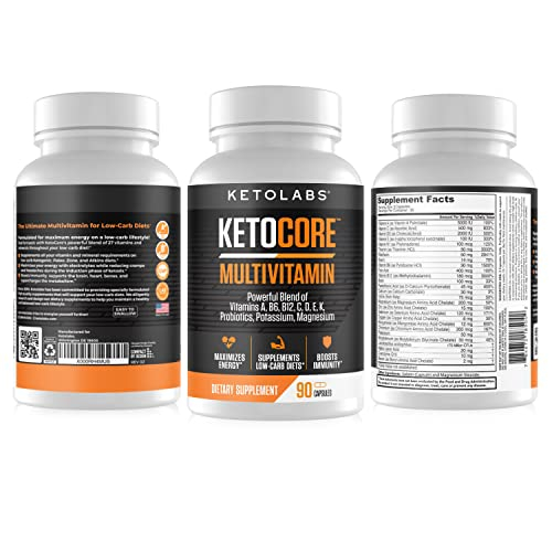 Foto 8 pulgar | Suplemento Multivitamínico Ketocore Keto Friendly 90 Cápsulas - Venta Internacional.