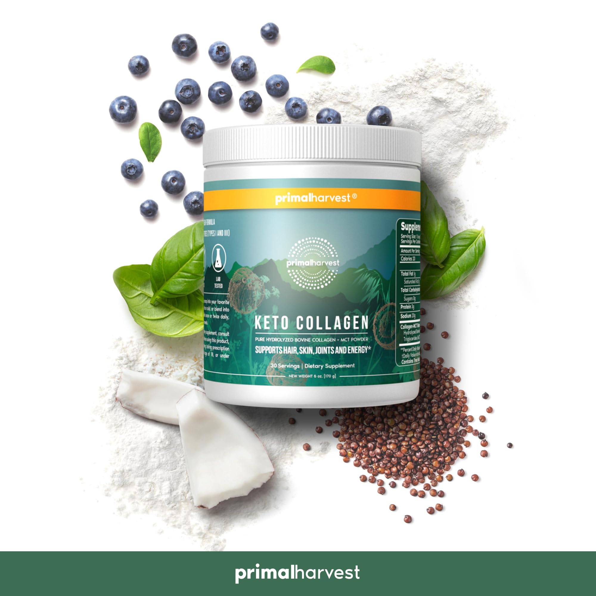 Foto 7 | Complemente Los Péptidos De Colágeno Primal Harvest Keto Y El Aceite Mct - Venta Internacional.