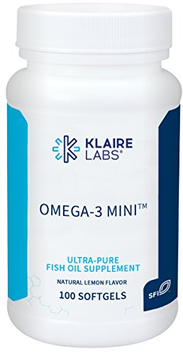 Suplemento De Aceite De Pescado Omega-3 Mini De Klaire Labs, 100 Cápsulas Blandas - Venta Internacional.