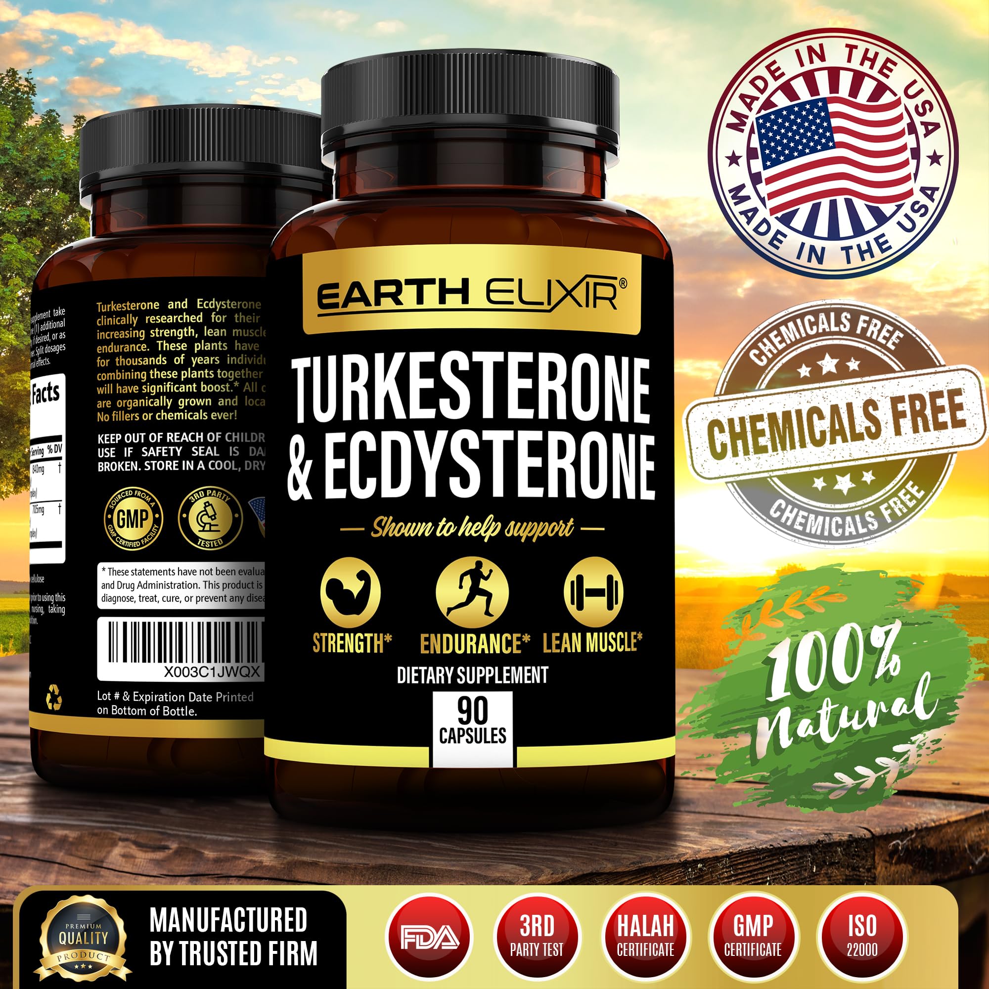 Foto 5 pulgar | Suplemento Earth Elixir Turkesterone 840 Mg Y Ecdysterone 7 - Venta Internacional.