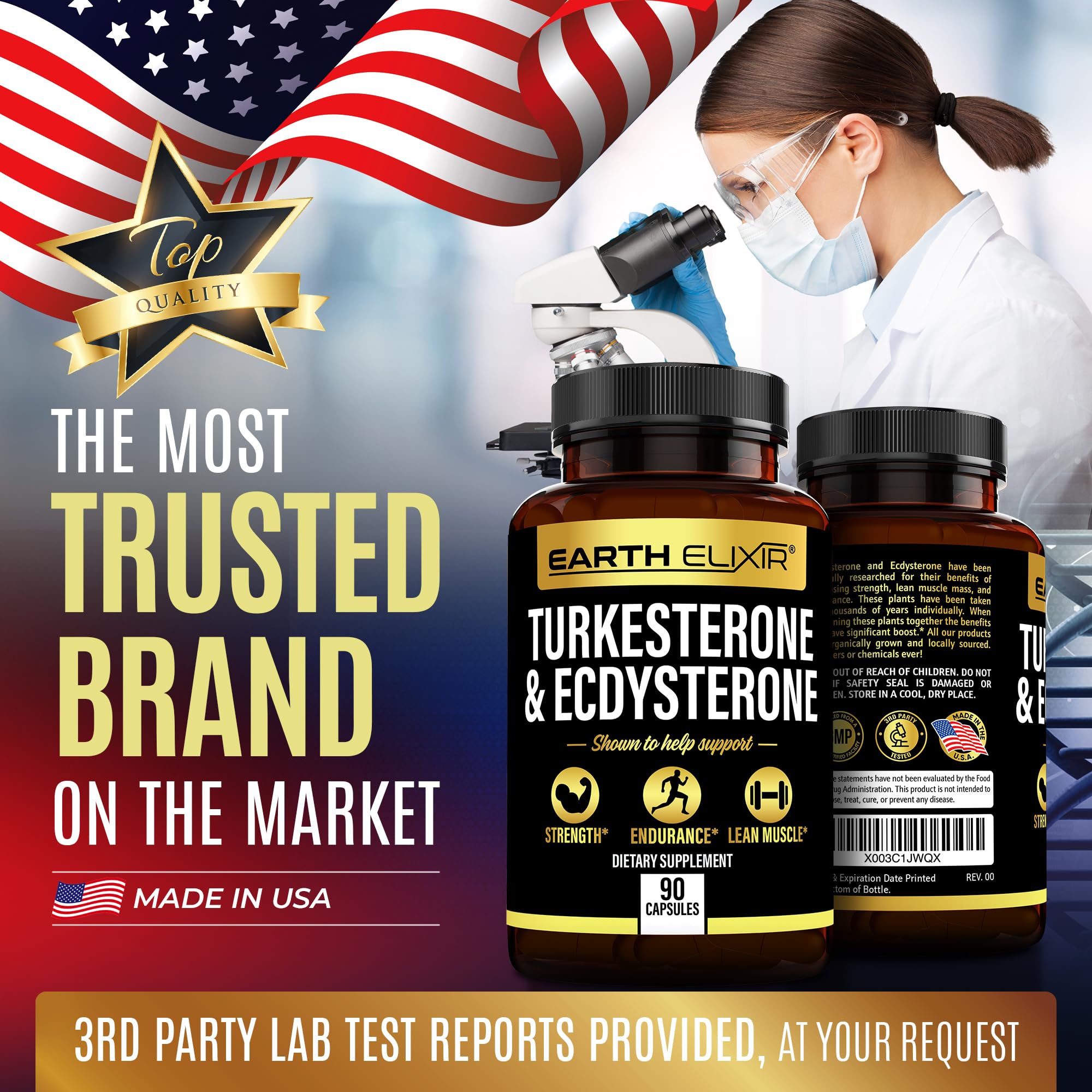 Foto 7 pulgar | Suplemento Earth Elixir Turkesterone 840 Mg Y Ecdysterone 7 - Venta Internacional.