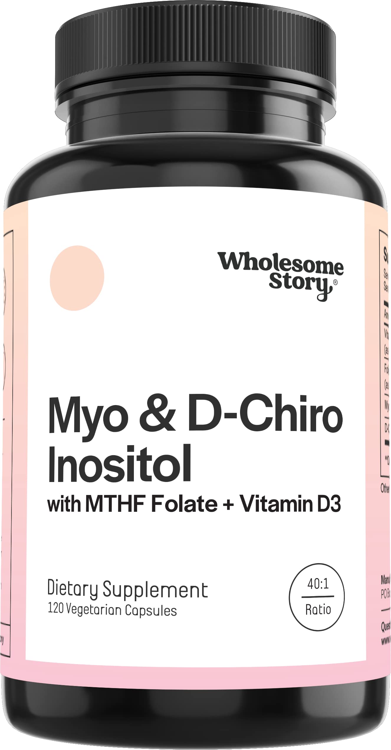 Foto 2 pulgar | Suplemento Wholesome Story Myo-inositol Y D-chiro Inositol C - Venta Internacional.